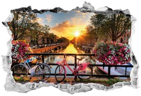Autocolant 3D pentru perete Ambiance Sunrise over Amsterdam