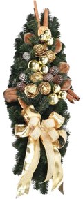 Ghirlandă  de Crăciun centrală decorată Aurie 60cm