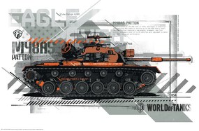 Poster World of Tanks - Patton