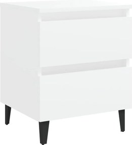 vidaXL Noptieră, alb, 40x35x50 cm, PAL