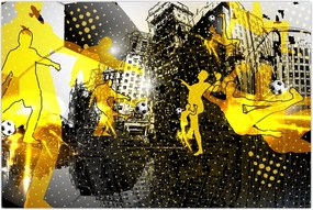 Tablou - Fotbal în marele oraș (90x60 cm)