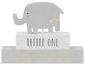 Placuta gri cu elefant Little One Celebrations