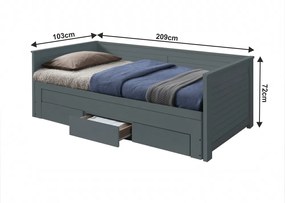 Pat demontabil, gri, GORETA