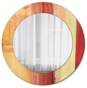 Oglinda rotunda rama cu imprimeu Imagine abstractă