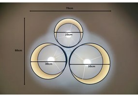 Duolla - Plafonieră ROLLER TRIO 3xE27/60W/230V albastru