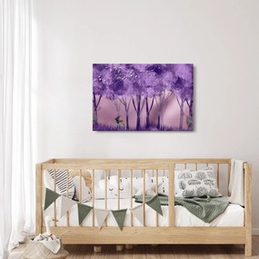 Tablou - Cerbi în pădurea magică (90x60 cm)