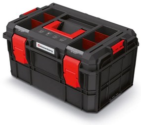 Cutie de scule A, 30,7 cm, organizator, negru