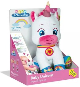 Unicorn Silverbelle jucărie de pluș interactivă Clementoni