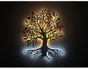 Li-Go 5742/DUB2 - Lampă de perete decorativă LED, 10W, 230V, 90x110 cm, finisaj stejar