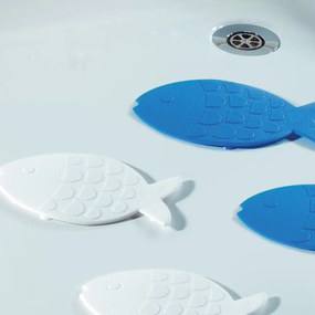 Covorașe antiderapante pentru copii pentru cadă 5 buc. 16x10,5 cm Globefish – Spirella