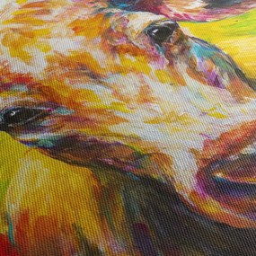 Tablou - Vacă pictată (120x50 cm)