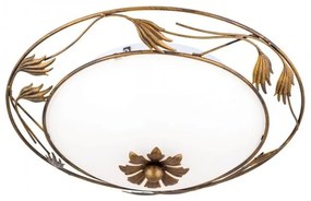 Plafoniera design rustic diametru 40cm Fleur DL 7-509/40 Antik OR