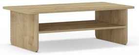 Măsuță de cafea în culoare naturală cu blat cu aspect de lemn de stejar 60x110 cm Daira – Marckeric