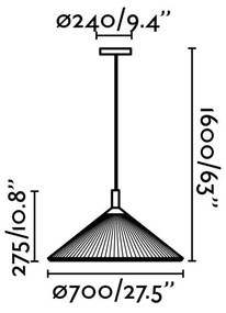 Lustra XXL suspendata design decorativ SAIGON IN 70cm Burgandy
