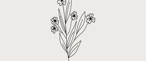 Tablou - Floare de pajiște N⁰1 (120x50 cm)