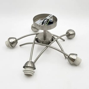 Lustră aplicată DONNA 5xE27/60W/230V nichel