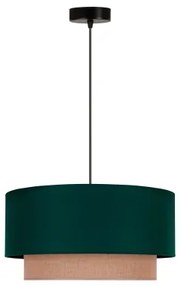 Lustră pe cablu Duolla BOHO 1xE27/15W/230V d. 45 cm verde/maro