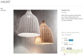 Lustra rachita design natural HAUNT SP1 alb 159256
