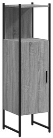 842469 vidaXL Dulap de baie, gri sonoma, 33x33x120,5 cm, lemn prelucrat