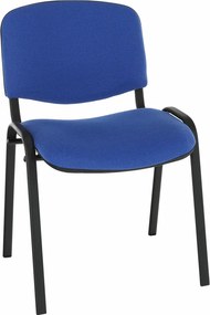 Scaun ISO NEW, albastru/negru, stofa clasica/metal, 53x58x83 cm