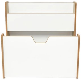 Raft Crane MDF alb-natural 57x34x44 cm