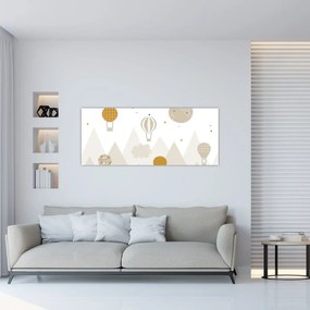 Tablou - Baloane zburătoare (120x50 cm)