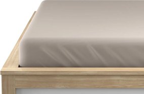 Cearsaf Jersey cu lycra nisipiu 90 x 200 cm