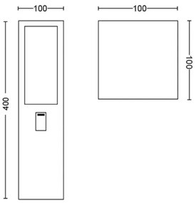 Philips - LED RGB Lampă exterior Hue IMPRESS LED/16W/230V IP44
