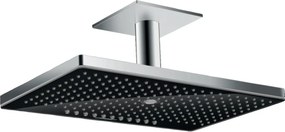 Hansgrohe Rainmaker Select cap de duș 46x30 cm dreptunghiular crom-negru 24006600