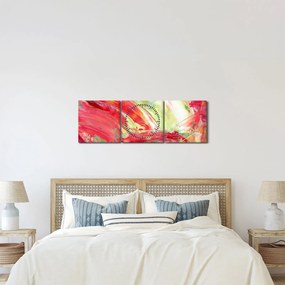 Tablou cu abstracție - pictura (cu ceas) (90x30 cm)