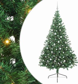 vidaXL Pom de Crăciun artificial pre-iluminat Verde 240 cm PVC