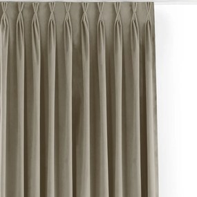 Draperie bej dimout (semi-opacă) din catifea 140x270 cm Velto – Filumi
