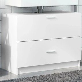 vidaXL Dulap de chiuvetă, alb, 78x37x59 cm, lemn prelucrat