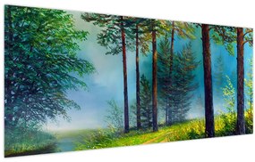 Tablou - Pictură în ulei de peisaj (120x50 cm)