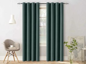 Draperie turcoaz OXFORD 140x250 cm Agatat: Inele metalice