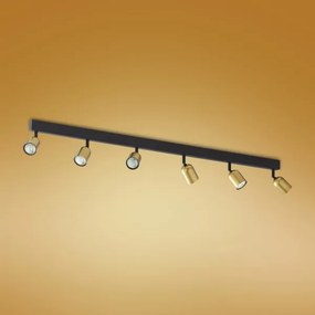 Spot LED RGBW dimabil TOP 6xGU10/6,5W/230V 2700-6500K auriu/negru