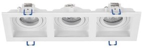 Corp incastrabil cu 3 spoturi directionabile EIRIAM, alb