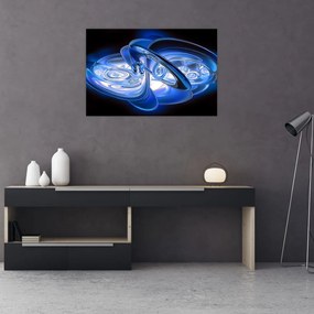 Tabloul abstract albastru (90x60 cm)