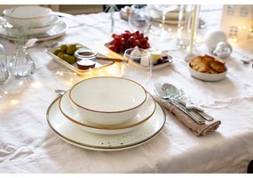 Mäser Set de 4 boluri Pintar Alb maro puncte 22 cm