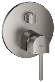 Baterie cada - dus incastrata Grohe Plus 3 iesiri antracit periat Hard Graphite fara corp ingropat