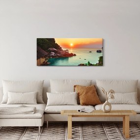 Tablou cu plaja frumoasă (120x50 cm)