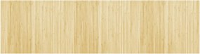vidaXL Covor dreptunghiular, natural deschis, 80x300 cm, bambus