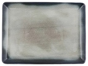 Set veselă din porțelan, 26 piese, albastru/maro