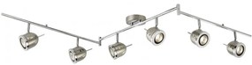 Plafoniera moderna cu 6 spoturi directionabile Palmer 4926SS SRT