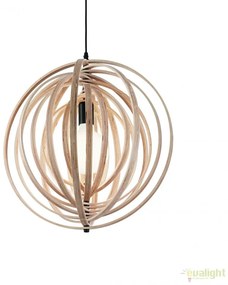 Lustra din elemente decorative circulare rotative, DISCO SP1 WOOD 138275