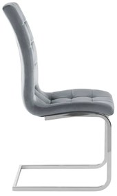 Scaune de dining gri 2 buc. din catifea Lola – Støraa