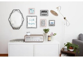 Ramă foto neagră de masă/ de perete din metal 20x15 cm Prisma – Umbra