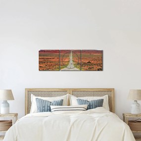 Tablou - U.S. Route 163 (cu ceas) (90x30 cm)