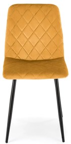 Scaun K525 velvet mustariu
