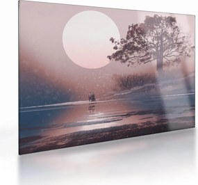 Tablou pe sticlă Perechea îndrăgostită (70x50 cm)